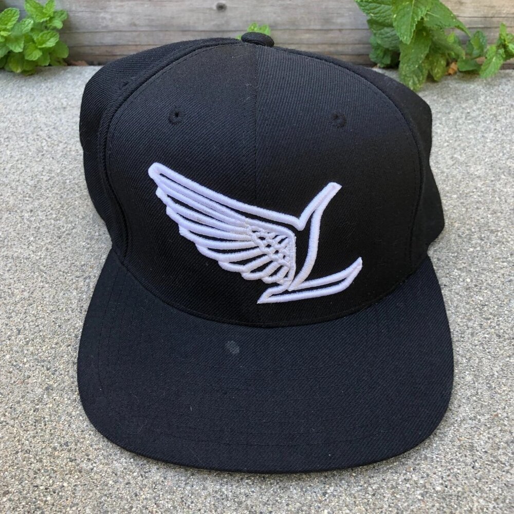 YUPOONG LIVIN Angel Snapback Hat Men's One Size Wool Blend Black Adjustable​​